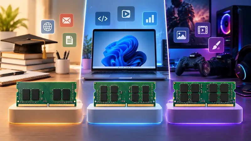 How Much RAM Do You Really Need in a Laptop in 2026? 8GB vs 16GB vs 32GB