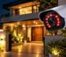 Night Security Camera Over Modern Home