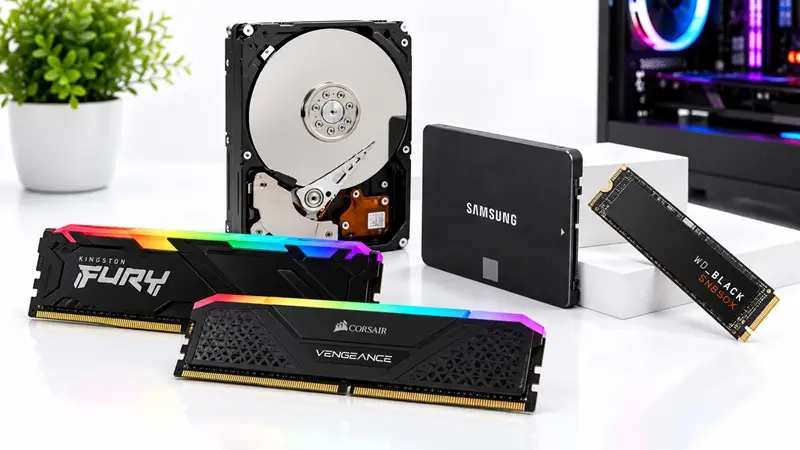 RGB PC Storage and RAM Showcase